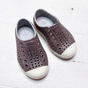 Native Shoes Jefferson Light Pink Sparkle Glitter Slip On Shoes Size 6 EUC